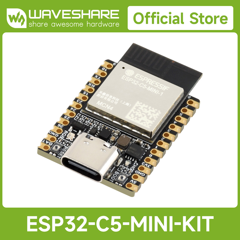 Doit Esp32 - Waveshare ESP32-C5 Mini Dual-band Wi-Fi 6