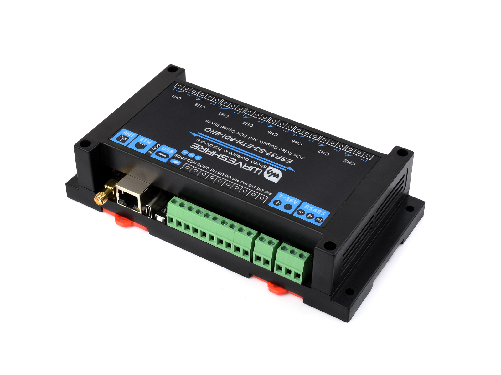 Waveshare Industrial 8-Channel - đánh giá và giá Doit Esp32