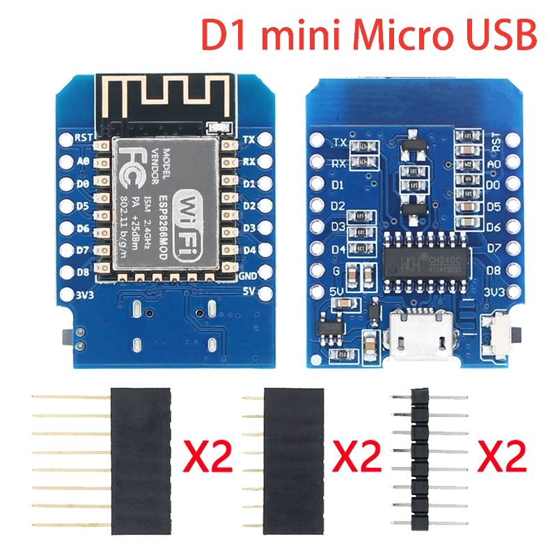 Micro USB/Type-C USB WeMos D1  - đánh giá và giá D1 Mini Pro