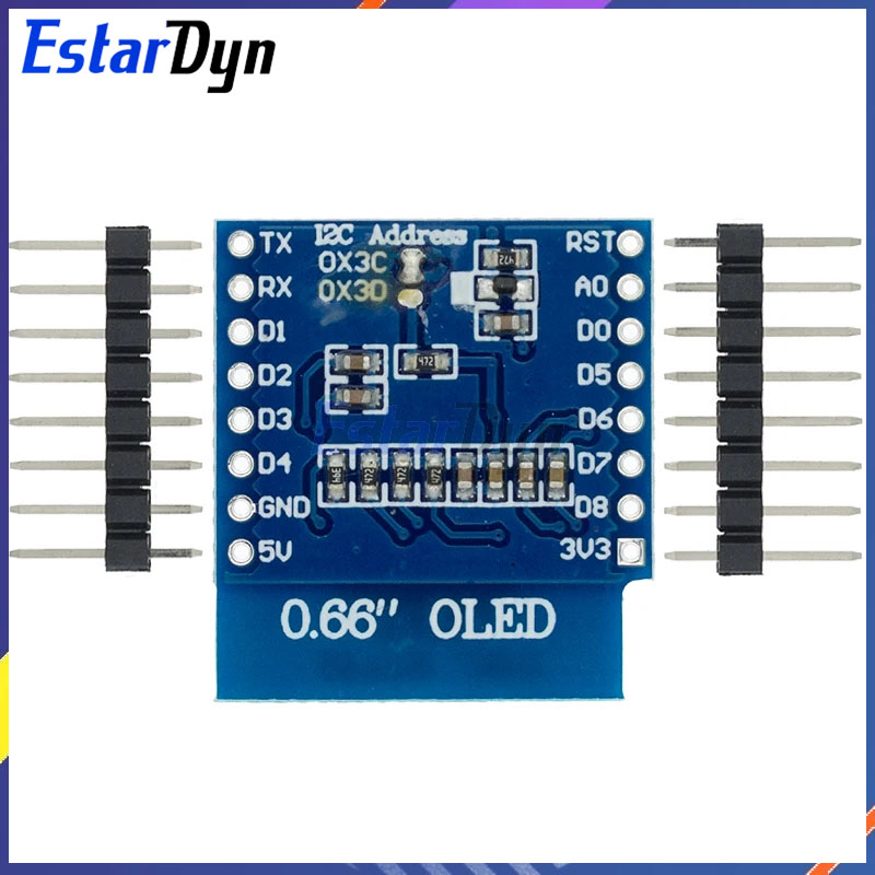 0.66 inch OLED LED LCD Dispaly - đánh giá và giá Wemos D1 Mini