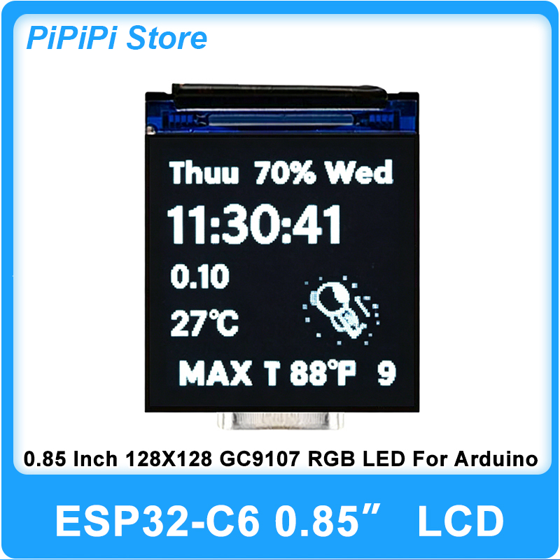ESP32 C6 0.85 Inch 128X128 IPS - đánh giá và giá Doit Esp32