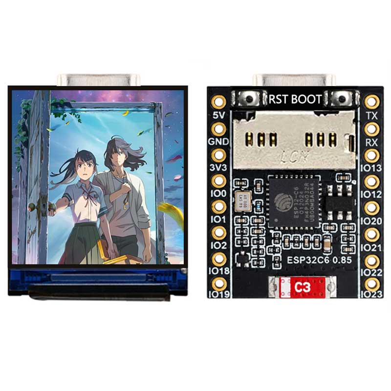 ESP32 C6 0.85 Inch 128X128 IPS - đánh giá và giá Doit Esp32