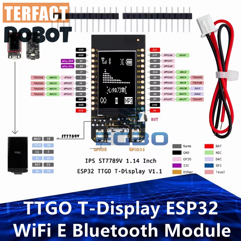 TTGO T-Display ESP32 WiFi and  - đánh giá và giá Ttgo Tdisplay