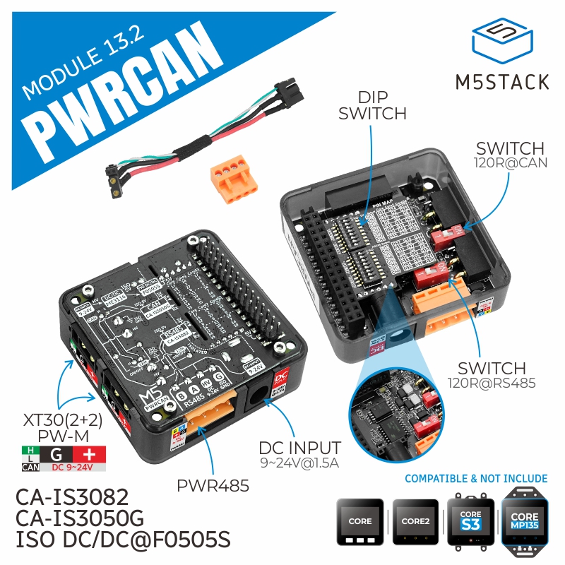 M5Stack Official PWRCAN 13.2 M - đánh giá và giá M5Stack