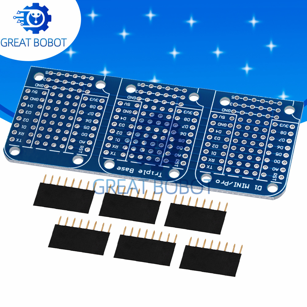 BS Triple Shield WeMos D1 Mini - đánh giá và giá Wemos D1 Mini