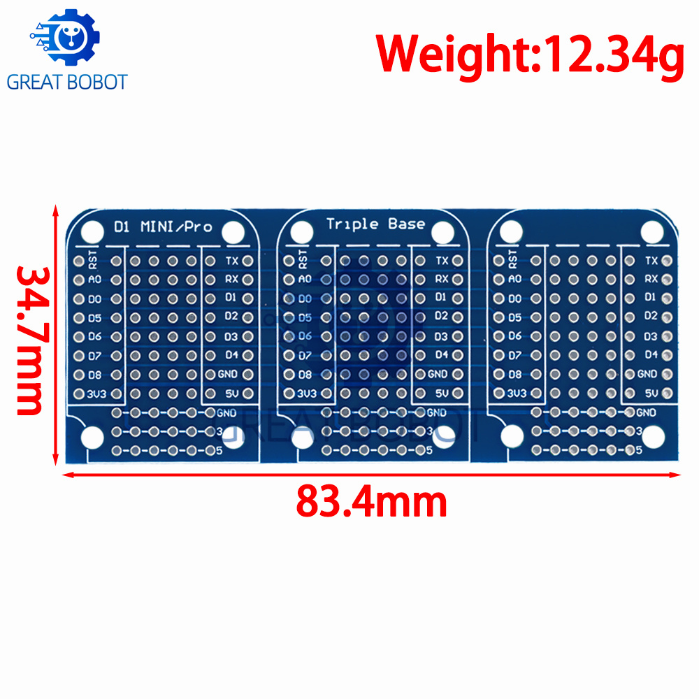 BS Triple Shield WeMos D1 Mini - đánh giá và giá Wemos D1 Mini