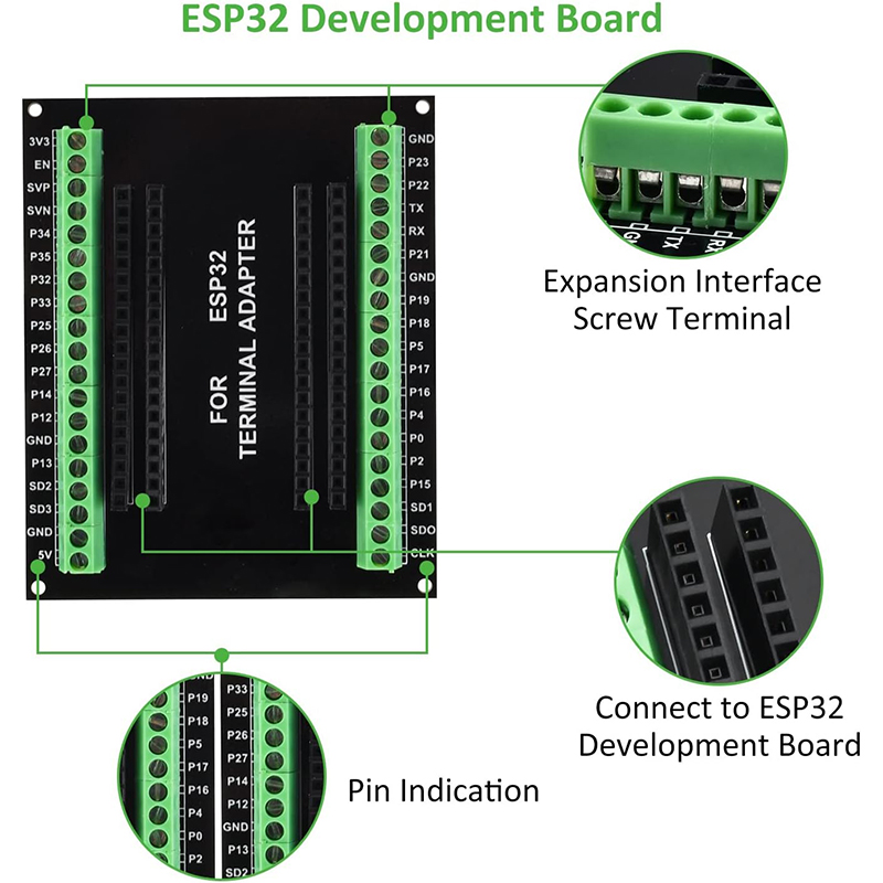 3pcs 38PIN ESP32 Breakout Boar - đánh giá và giá Nodemcu 32S