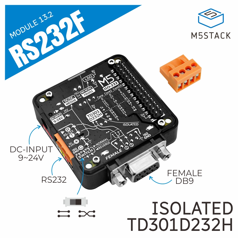 M5Stack Official RS232 Module  - đánh giá và giá M5Stack