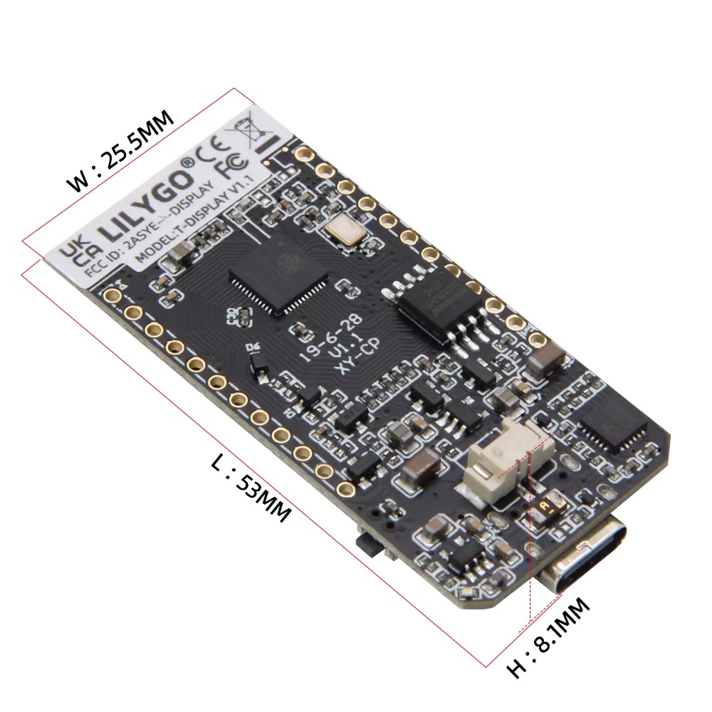 TTGO T-Display MCU32 1.14 Inch - đánh giá và giá Ttgo Tdisplay