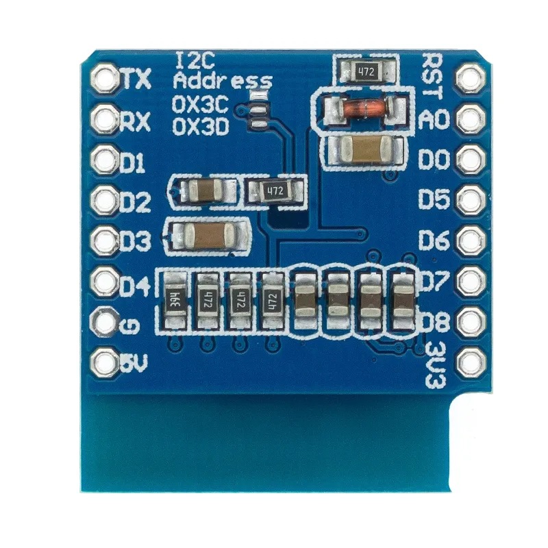 0.66 inch OLED Display Module  - đánh giá và giá Wemos D1 Mini