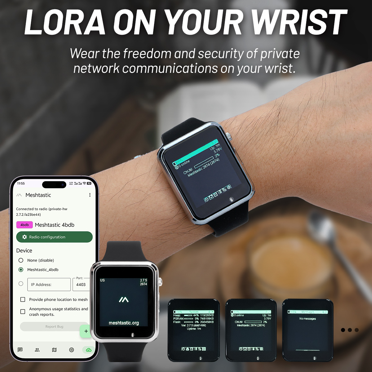 LILYGO T Watch S3 Lora Meshtas - đánh giá và giá Ttgo T Watch