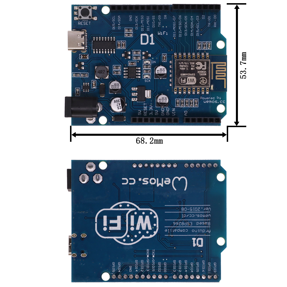 ESP-12E WeMos D1 R2 UNO R3 CH3 - đánh giá và giá Wemos D1