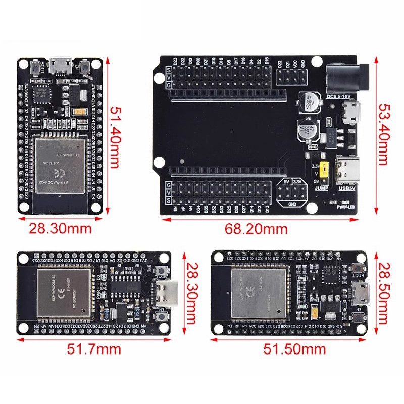 ESP32 Development Board CP2102 - đánh giá và giá Nodemcu 32S