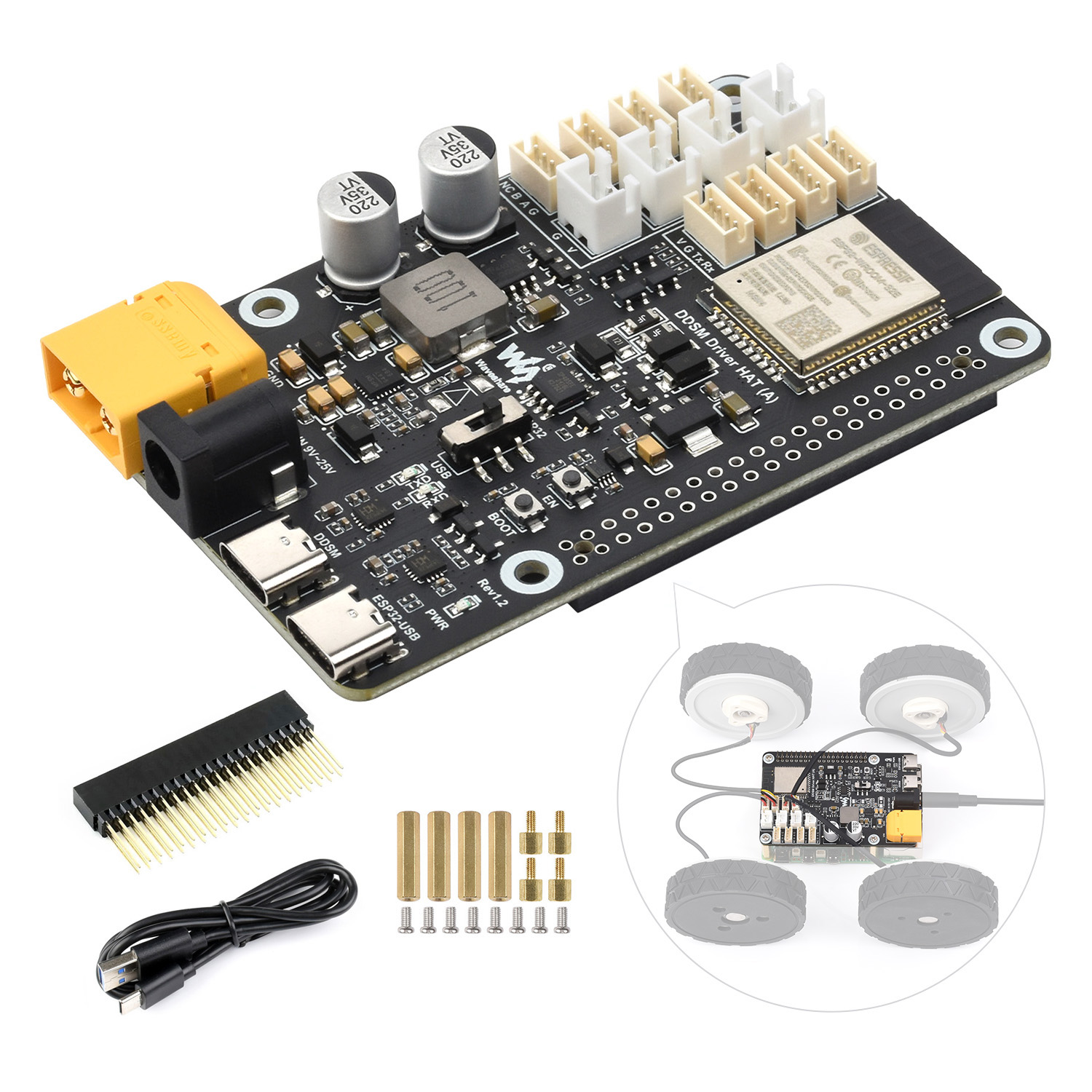 Waveshare Direct Drive Servo M - đánh giá và giá Doit Esp32