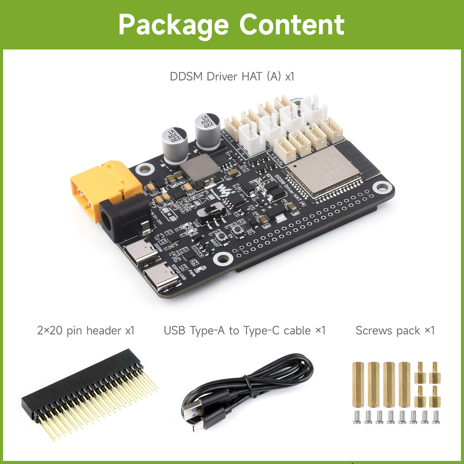 Waveshare Direct Drive Servo M - đánh giá và giá Doit Esp32